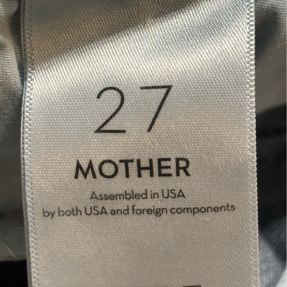 MOTHER THE MID RISE DAZZLER ANKLE Blue Straight Leg Denim with Subtle Worn Look - Picture 5 of 11